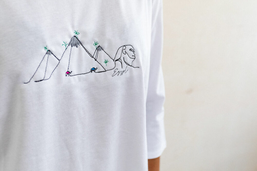 Tee-shirt brodé Egypte
